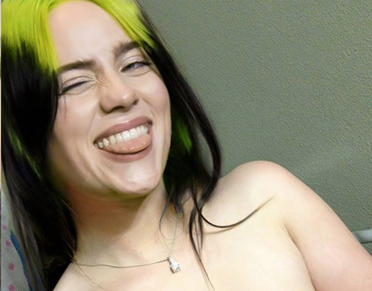 Billie Eilish leaked topless nude selfie, real or fake?